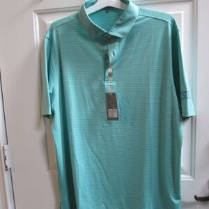 new FENNEC men's green stripes GOLF Sz L